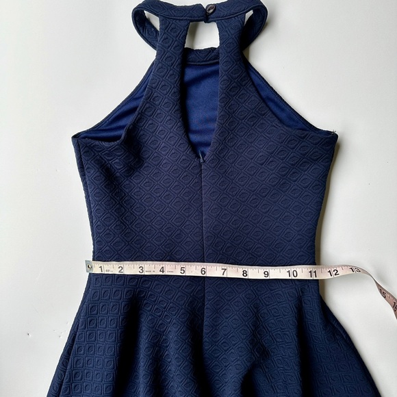 Un Deux Trois Navy Junior Dress - Picture 4 of 4